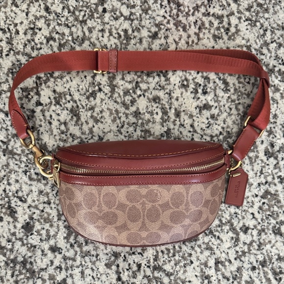 Coach Handbags - Coach Brown and Tan Signature Bag